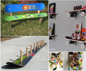 20 Fun And Creative Skateboard Upcycling Ideas Hative