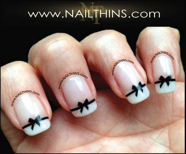 7. Bow Tie Nail Art for Short Nails - wide 2