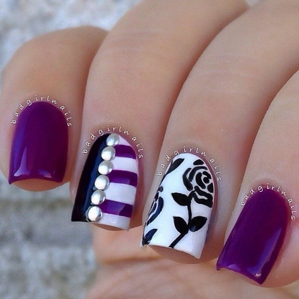 30+ Trendy Purple Nail Art Designs You Have to See  Hative