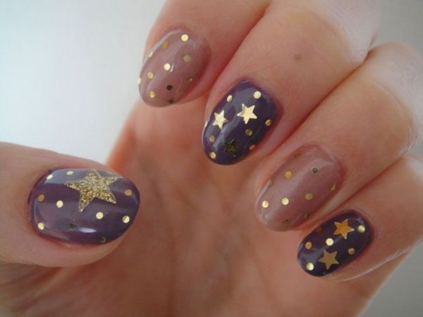 Gold Star Nail Art Tape - wide 8