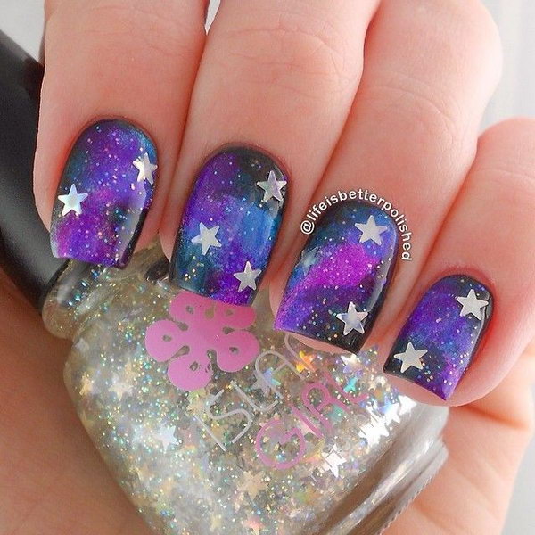 50+ Cool Star Nail Art Designs With Lots of Tutorials and Ideas Hative