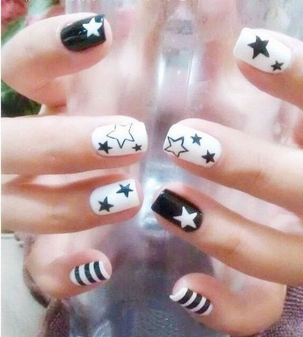 50+ Cool Star Nail Art Designs With Lots of Tutorials and Ideas - Hative