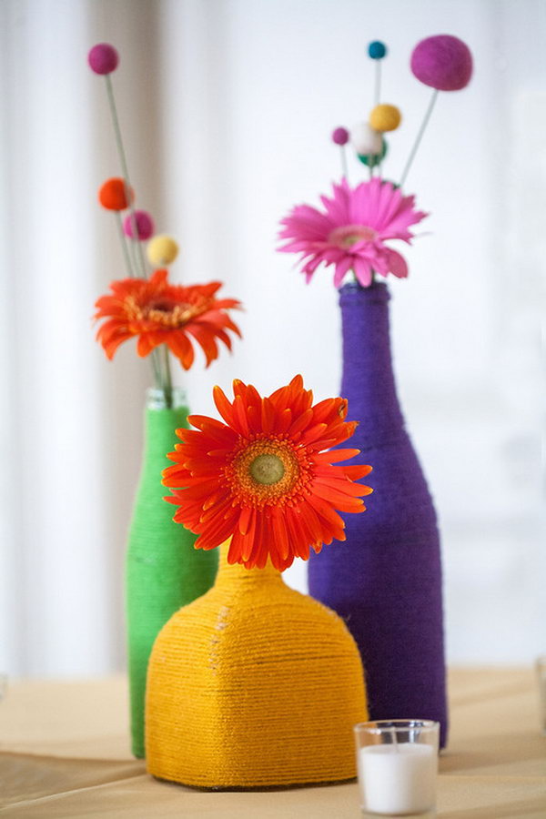 25 DIY Yarn Crafts - Tutorials & Ideas for Your Home Decoration - Hative