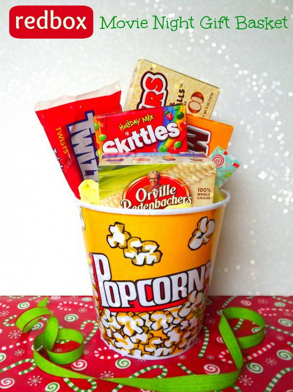 Movie Night Gift Basket Ideas Diy