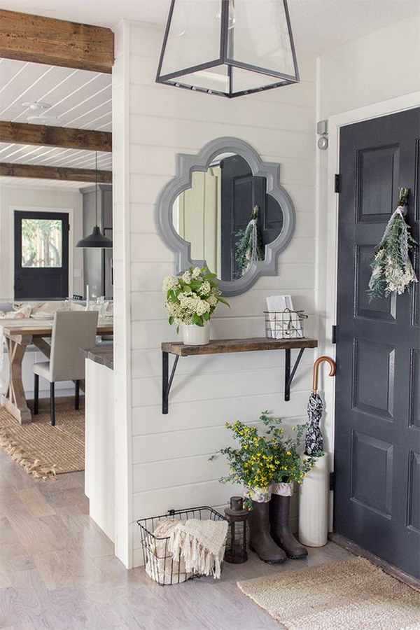 Modern Modern Farmhouse Entryway Decor for Simple Design