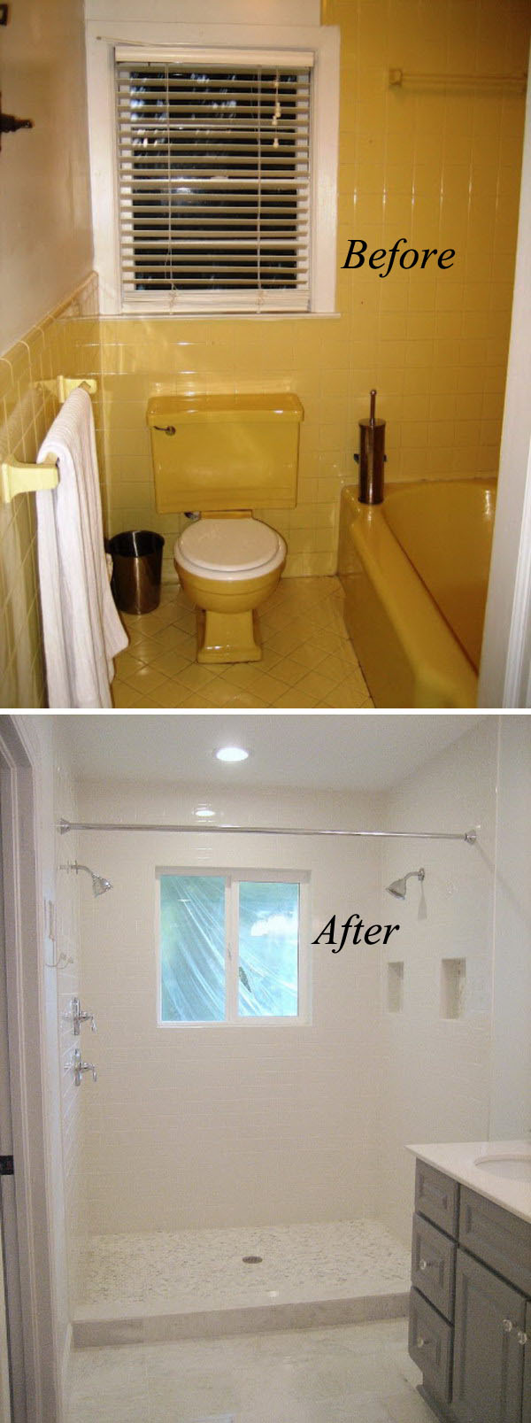 Before and After: 20+ Awesome Bathroom Makeovers - Hative