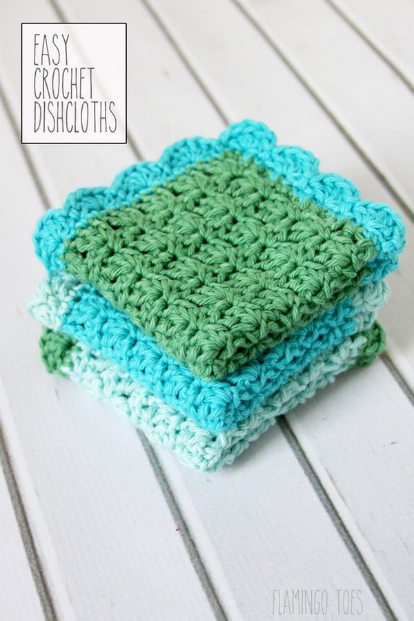 Crochet & Knitted Dishcloth Patterns Hative