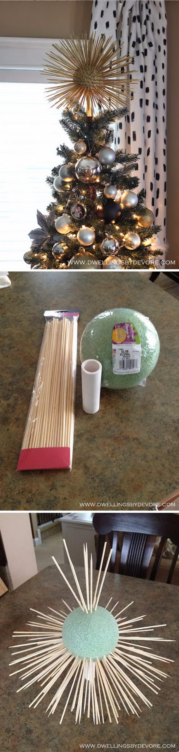 Awesome DIY Christmas Tree Topper Ideas Tutorials Hative