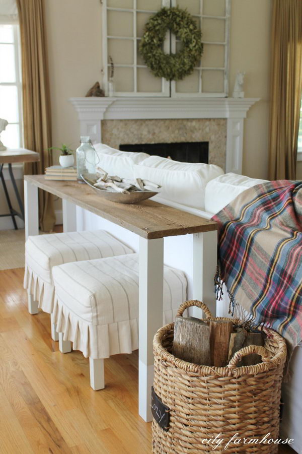 20+ Easy DIY Console Table and Sofa Table Ideas Hative