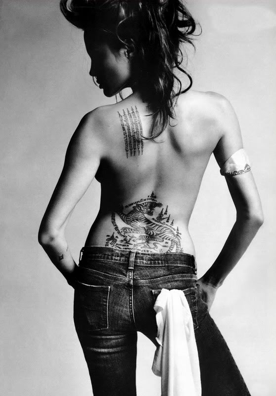 Angelina Jolie Shoulder Tattoo