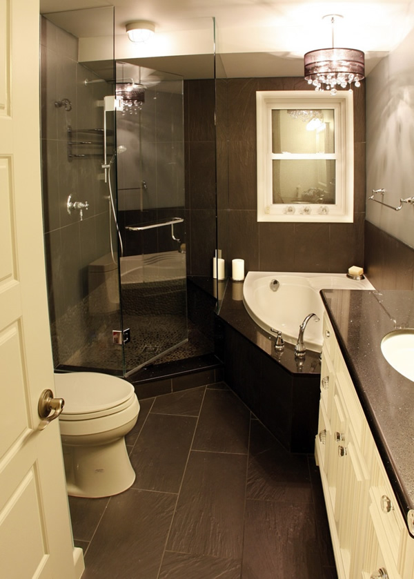 Designer Bathrooms Pictures - Our Favorite Designer Bathrooms | HGTV / Industrial bathroom with geometric washbasin.