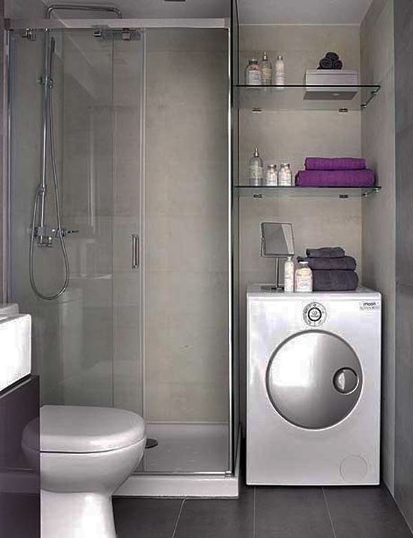 Small Bathroom Design Picture With Washing Machine