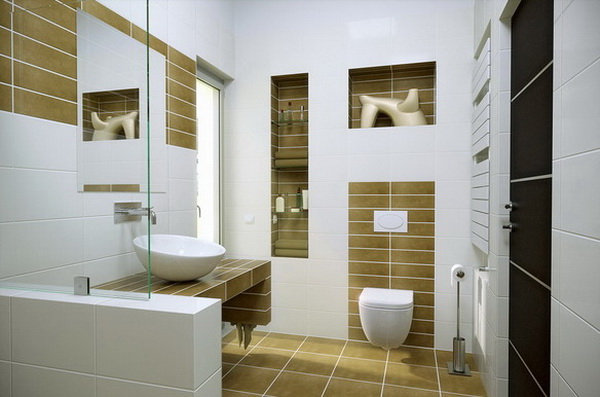 Small Contemporary Bathroom 