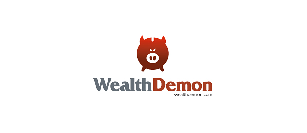 financial logo, finance logo, wealth demon