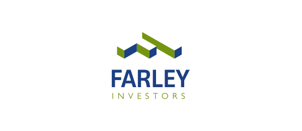 financial logo, finance logo, farley investors