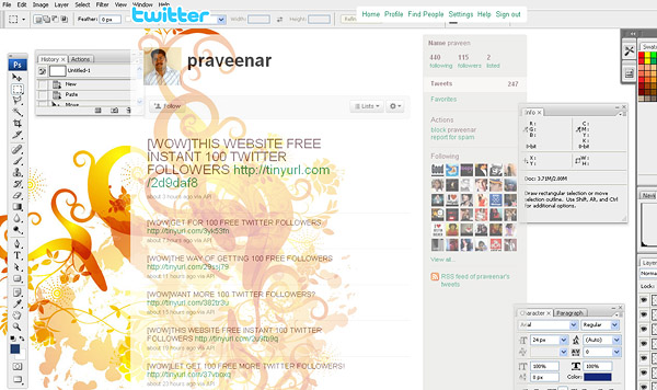 layouts for twitter, twitter-layouts-praveenar