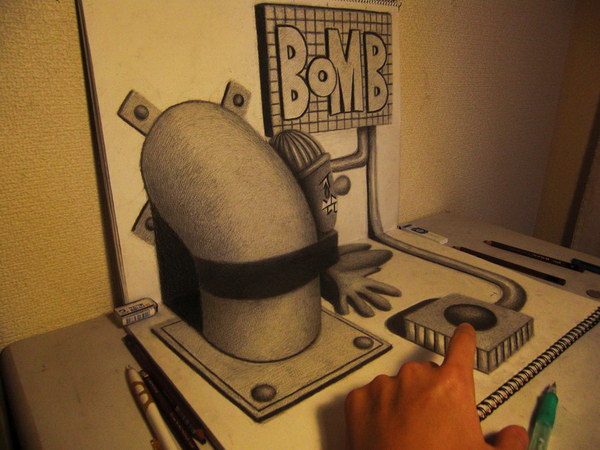 3d-drawing-bomb