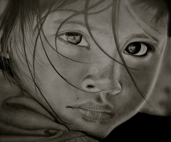 pencil-drawing-sad-girl