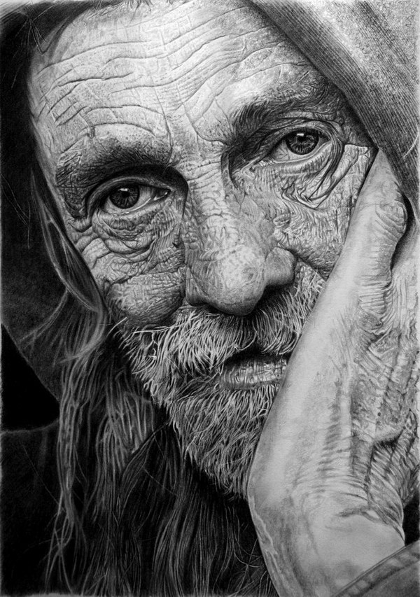 awesome old people drawings