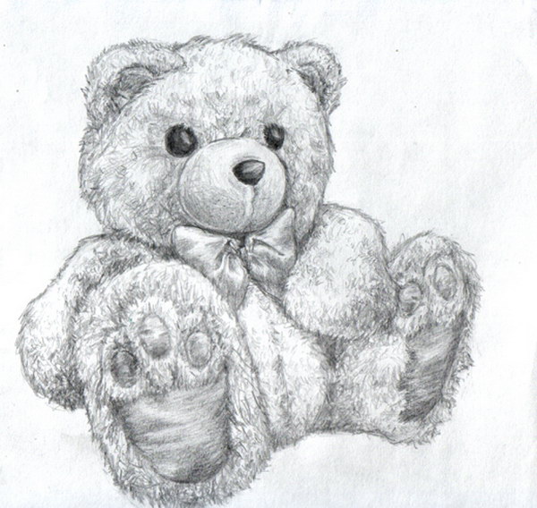 pencil-drawings-of-teddy-bears