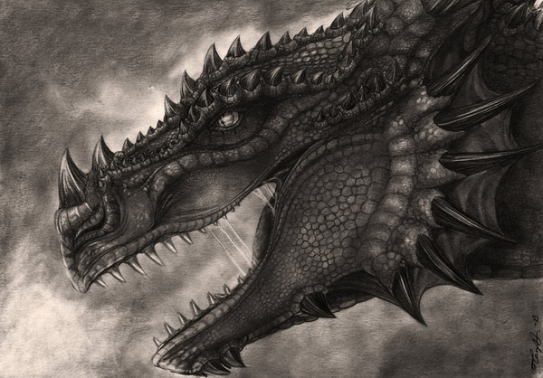 awesome drawings of dragons