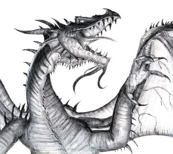 Top 30 Stunning And Realistic Dragon Drawings  Mashtrelo