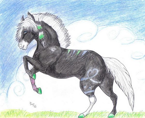 awesome drawings of horses