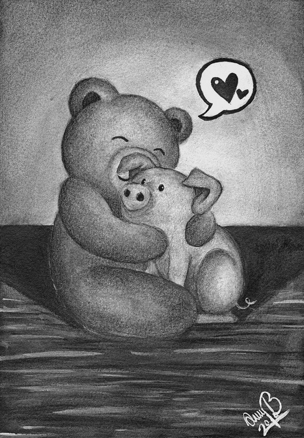 10 Lovely Teddy Bear Drawings for Inspiration - Hative