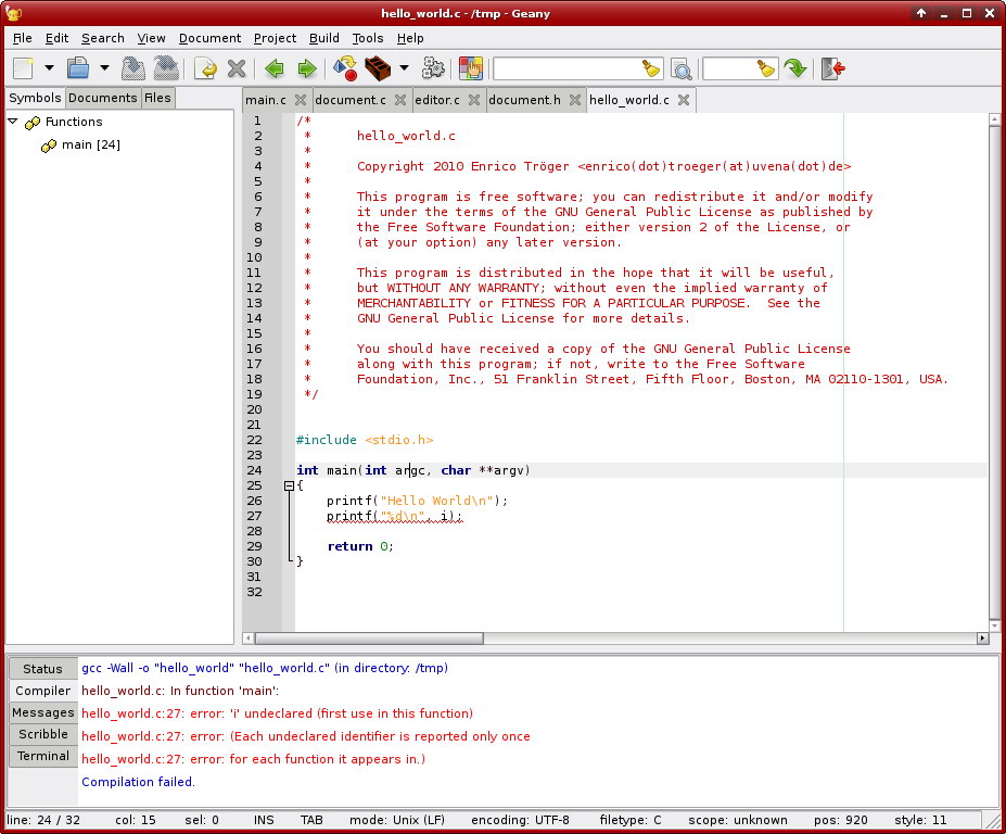 geany text editor for mac