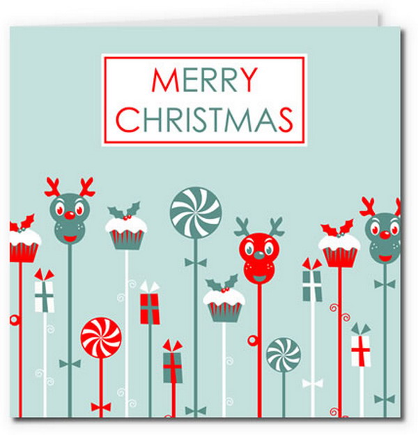 40+ Free Printable Christmas Cards - Hative