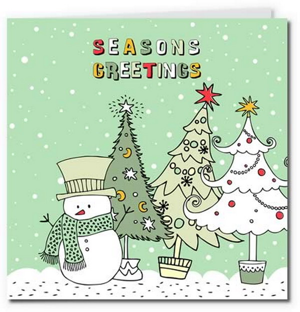 40 Free Printable Christmas Cards Hative