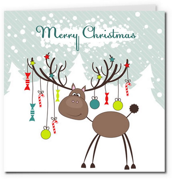 Gold Christmas Reindeer Decoration Hallow Keep Arts