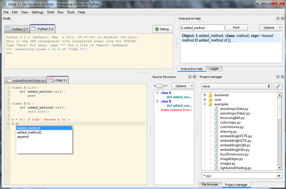 best ide for python to run gui application