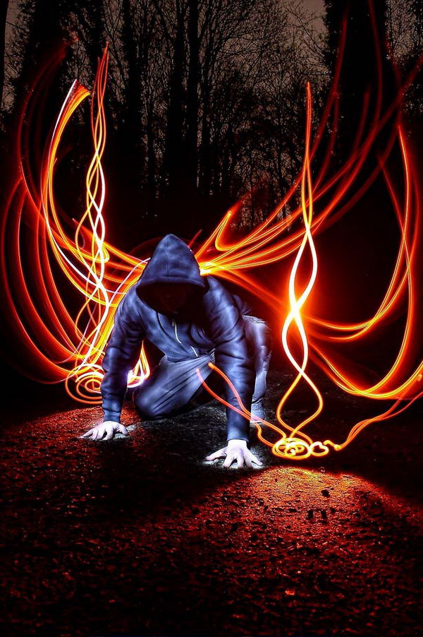 80+ Cool Light Painting Photography Images - Hative