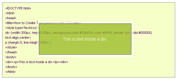 center justify text css