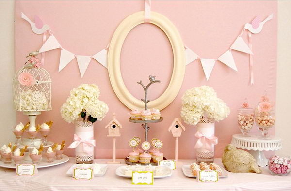 vintage bunny baby shower ideas