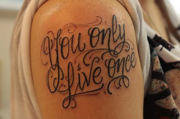 tattoo fonts cursive with reflection