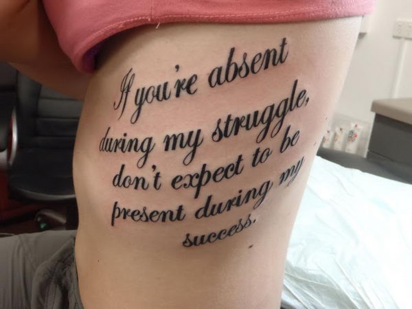 Cursive Writing Tattoos