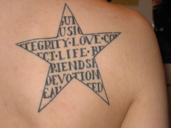 star-shape-text-tattoo-design-1