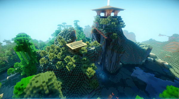 minecraft shrine shaders cool houses server deviantart survival games architecture night hative fungasm favorite blowing mind take