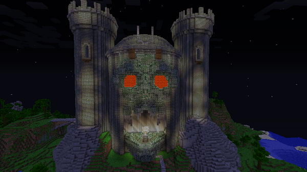 minecraft skull castle 3