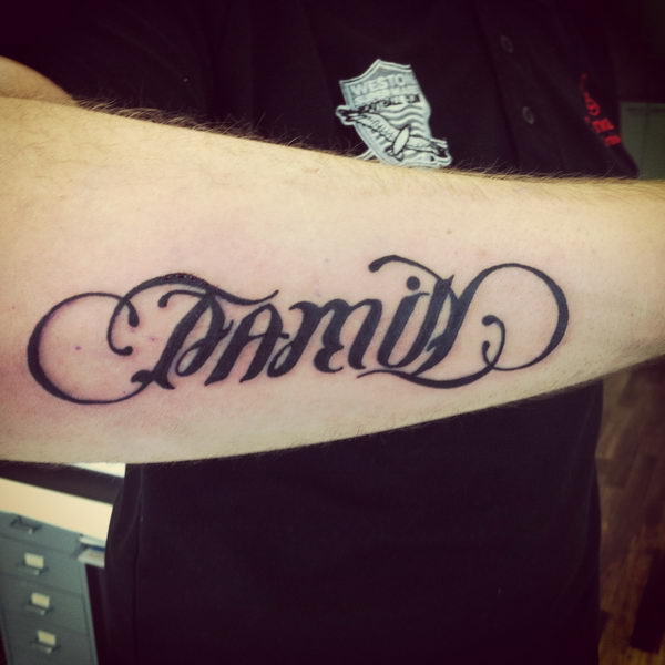 27 Ambigram Tattoo Designs That Will Make You Flip