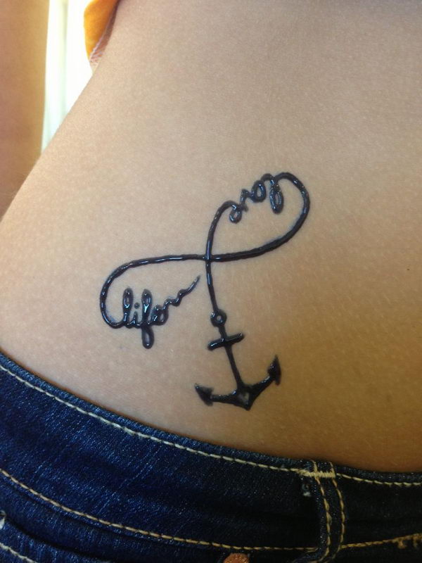 anchor heart infinity tattoo