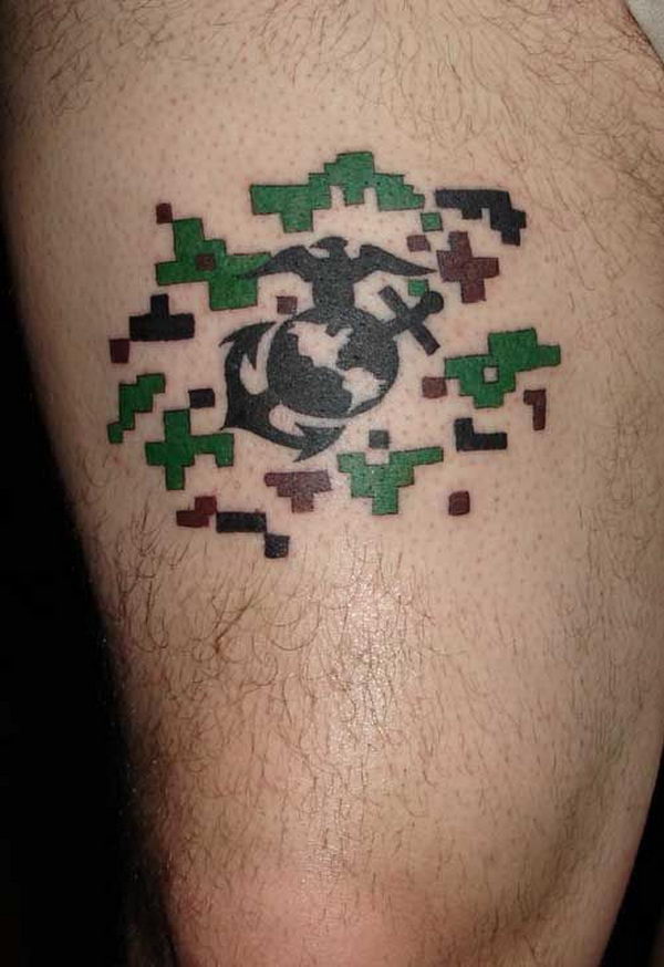 USMC Tattoo  EGA STENCIL Eagle Globe  Anchor LINE ART