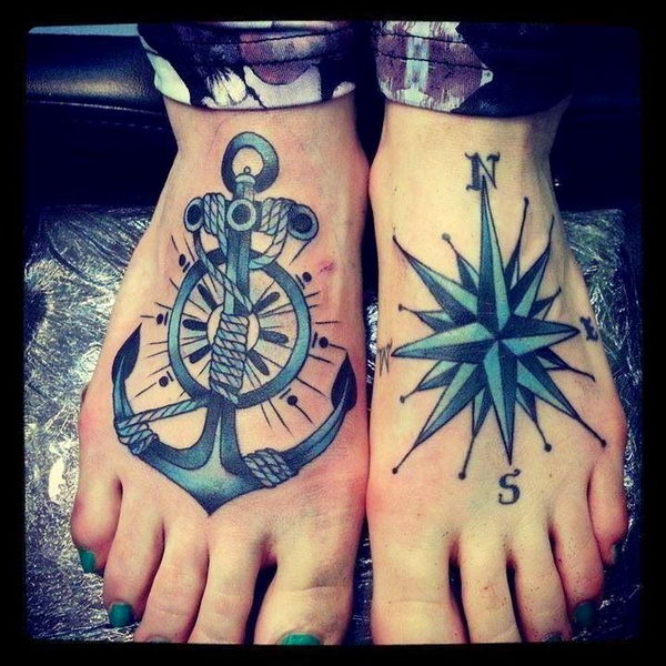 34 Trendy Anchor Tattoos On Foot  Tattoo Designs  TattoosBagcom