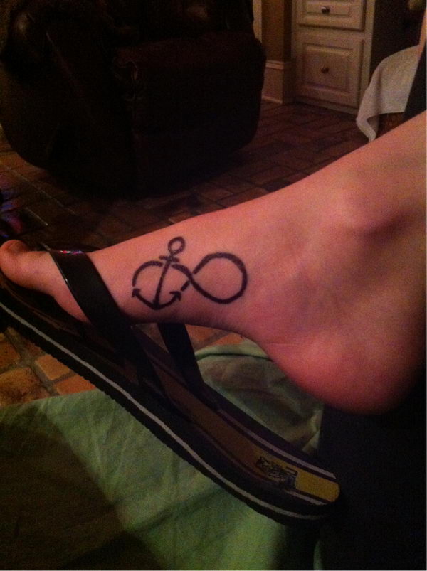 67 Superb Anchor Tattoos On Ankle