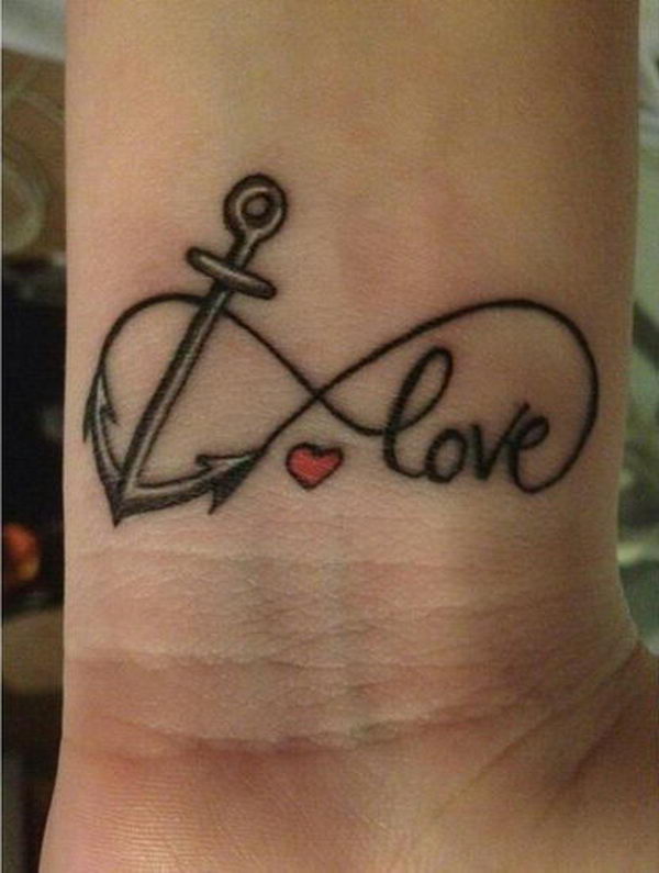 Anchor Infinity Tattoo Designs 9