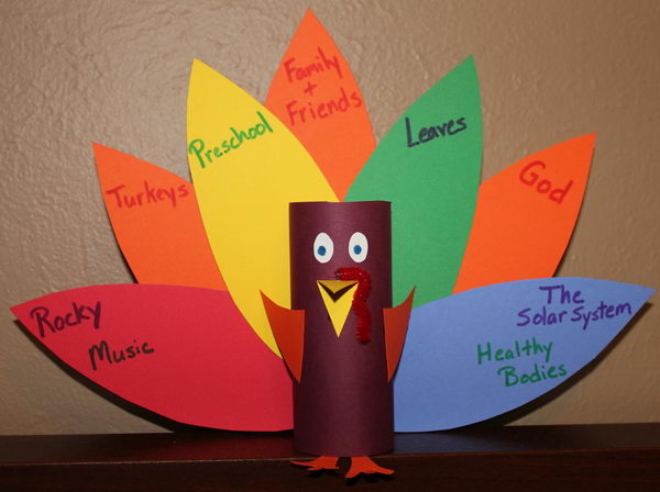 thanksgiving crafts paper toilet turkey roll craft homemade thankful preschool animal themed fall papel con rolls projects preschoolers hative para