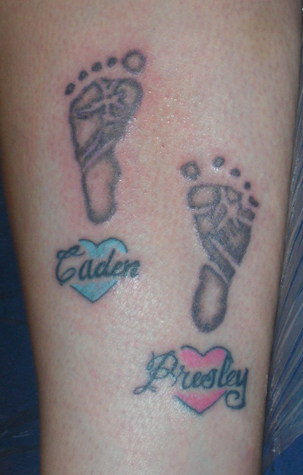 30+ Cute Baby Footprint Tattoos Hative