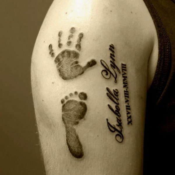 30 Cute Baby Footprint Tattoos Hative